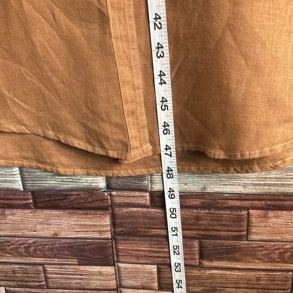 EUC STARK X Women's Shirt Dress Cover-Up Dark Tan Medium - Picture 4 of 11